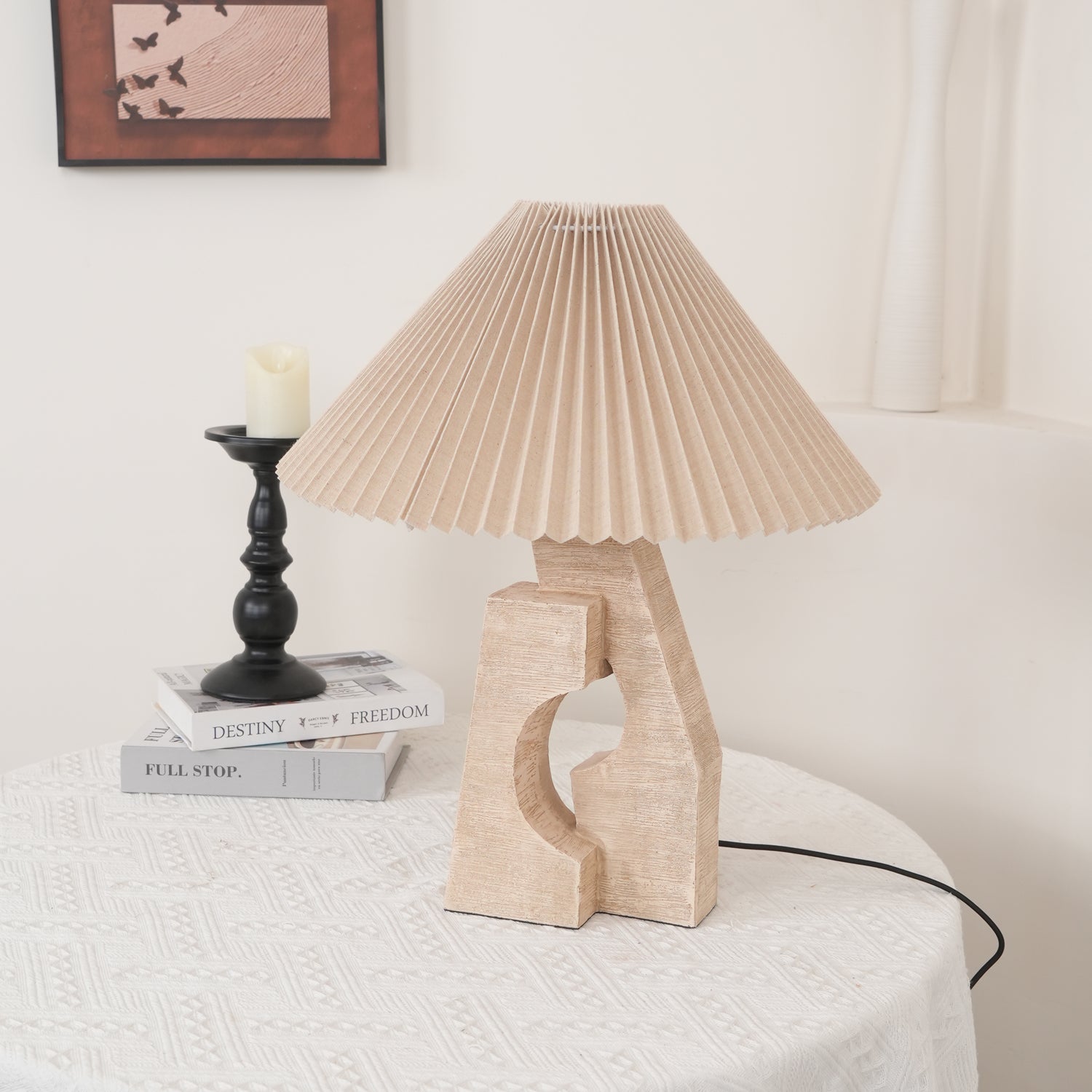 Modern Artistic Stone Pillar Table Lamp